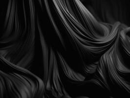 schwarz abstrakt Hintergrund Luxus Stoff elegant Stoff zum Hintergrund erstellt mit generativ ai Technologie. foto