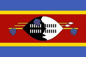 das National Flagge von Swasiland eswatini Flagge. offiziell Farben und Anteil korrekt. Königreich von eswatini Flagge. Illustration. foto