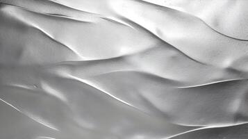 Silber metallisch Mauer mit Welle Muster Oberfläche, abstrakt Textur Hintergrund. generativ ai Illustration foto