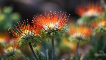 beschwingt Wildblume Wiese Vitrinen Natur Schönheit und Wachstum im Herbst generiert durch ai foto