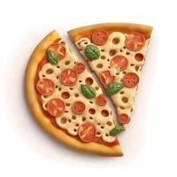 Pizza Illustration ai generiert foto