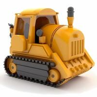 Spielzeug Bulldozer Design ai generiert foto