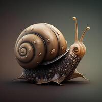 Schnecke realistisch Illustration ai generiert foto