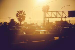 los Engel Kalifornien eilen Std der Verkehr foto