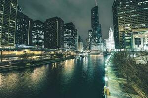 Chicago Fluss im Innenstadt foto