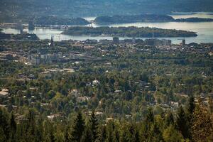 Stadt von Oslo Norwegen foto