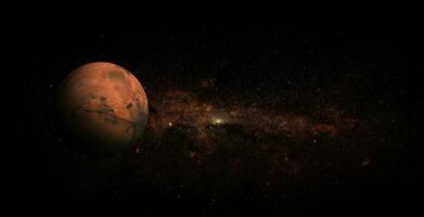 Mars auf Weltraumhintergrund, Elemente dieses Bildes von der NASA eingerichtet foto