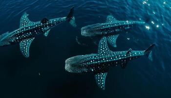 U-Boot Forschung offenbart gefährdet Meer Leben im Afrika tropisch Wasser generiert durch ai foto
