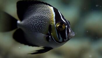 bunt Clown Fisch im Riff Vitrine natürlich Schönheit von unter Wasser generiert durch ai foto