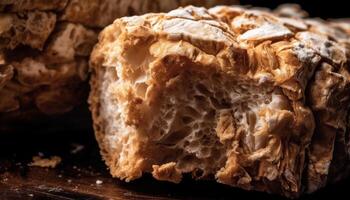 frisch gebacken Süss Gebäck Teig mit nachsichtig Schokolade und Honig generiert durch ai foto