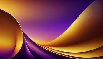 abstrakt Hintergrund mit beschwingt multi farbig Welle Muster generiert durch ai foto