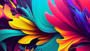 abstrakt Hintergrund Illustration mit multi farbig Design generiert durch ai foto