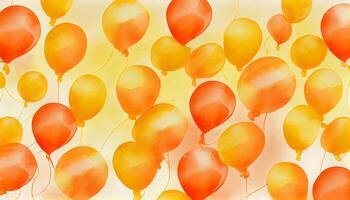 multi farbig Luftballons fliegend im Feier Spaß ,generativ ai foto