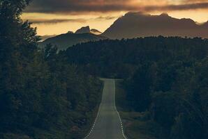 szenisch norwegisch Nordland Gebiet Straße foto