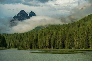 See Misurina im Dolomiten foto