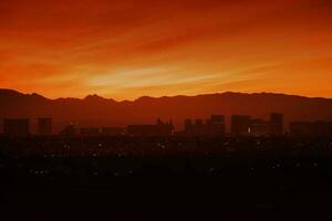 Horizont und las Vegas Streifen foto