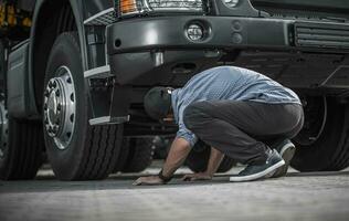 Problem mit gebrochen LKW foto