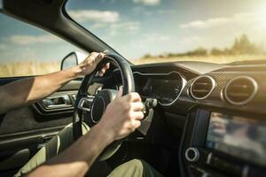 Sommer- Straße Ausflug Auto Fahrt foto