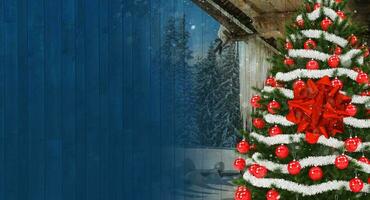 Weihnachten Jahreszeit Schöne Grüße Banner mit Kopieren Raum foto