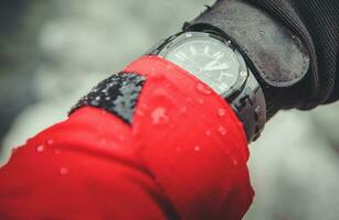 ultimativ Handgelenk Uhr im extrem Wetter Bedingungen foto