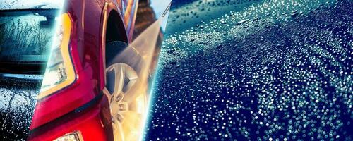 Auto waschen Banner foto