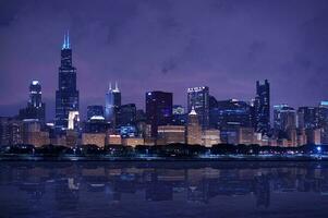 Skyline-Panorama von Chicago foto