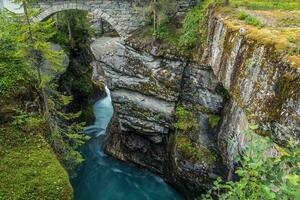 norwegisch Fluss Schlucht foto