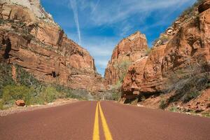 Zion Utah Straße foto