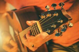 akustisch Gitarre Musik- foto