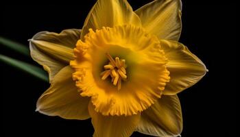 beschwingt Gänseblümchen Blüte, Schönheit im Natur Zerbrechlichkeit generiert durch ai foto