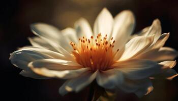 Sanft Fokus auf beschwingt Gerbera Gänseblümchen Schönheit generiert durch ai foto