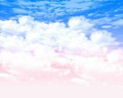 klar Himmel mit schön Wolken, schön Farben. foto