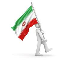 Flagge des Iran foto