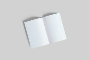 a5 Geschäft Broschüre Weiß Farbe und realistisch Texturen foto