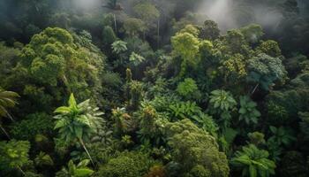 tropisch Regenwald Wachstum umgibt Berg Angebot Schönheit unter Wasser generiert durch ai foto