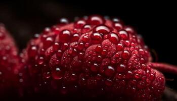 saftig, reif Beeren ein gesund Sommer- Snack generiert durch ai foto