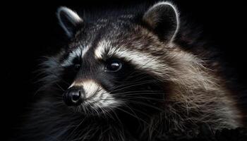 flauschige Hündchen starren, generiert durch ai foto