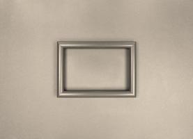 Rahmen an der Wand minimalistisches monochromes Foto