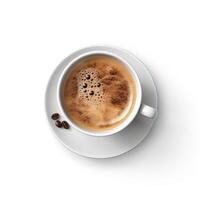 Kaffee Tasse isoliert. Illustration ai generativ foto