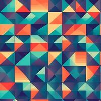 bunt geometrisch Muster, geometrisch Muster, Textur, generativ ai foto