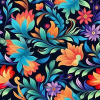 Blumen, bunt Blumen- Muster, Blumen- Muster, Textur, Blumen- Hintergrund Textur, Blumen- Hintergrund, generativ ai foto