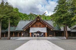 Main Halle von Hokkaido Schrein gelegen im sapporo, Japan foto