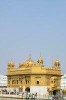 schön Aussicht von golden Tempel - - Harmandir sahib im Amritsar, Punjab, Indien, berühmt indisch Sikh Wahrzeichen, golden Tempel, das Main Heiligtum von sikhs im Amritsar, Indien foto