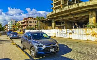 puerto escondido Oaxaca Mexiko 2023 typisch schön bunt Tourist Straße Bürgersteig Stadt puerto escondido Mexiko. foto