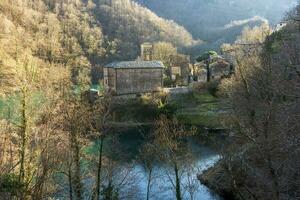 das Stadt, Dorf von isola Santa lucca Toskana Italien Landschaft foto