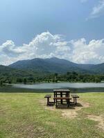 Taman Aufgabe Jahrtausend Malaysia . natürlich Hügel Garten See zusammen foto