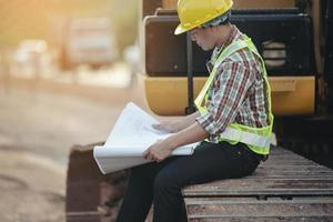 Bauarbeiten auf der Baustelle foto