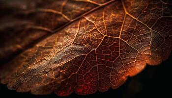 Herbst feurig glühen entzündet sich beschwingt Farben im Natur Wald Schönheit generiert durch ai foto