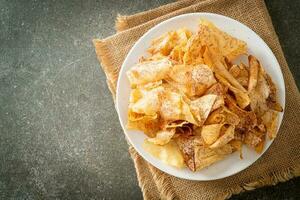 knusprig süße Taro Chips - Snack foto