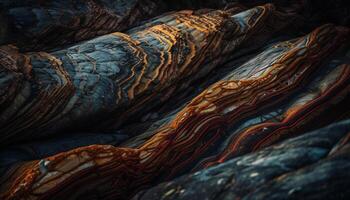 Felsen Formationen multi farbig Schönheit im der Natur Hintergrund generiert durch ai foto